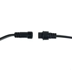 QAZQA Verbindbare schwarze Lichterkette mit Stecker 18m inkl. E27 30-Lichter IP44 - Lubber