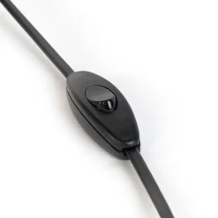 QAZQA Verbindungskabel 80-120cm mit Schalter und Stecker schwarz