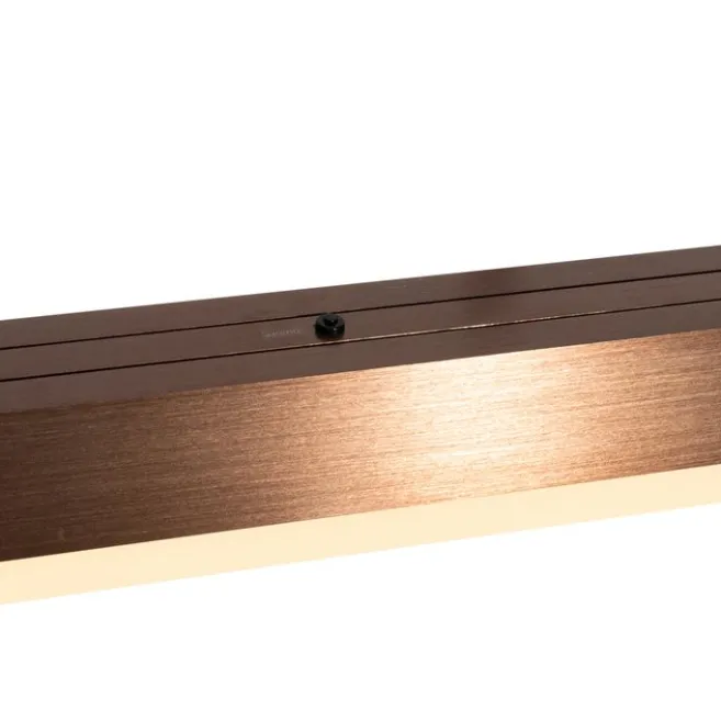 QAZQA Verstellbare Hängelampe Dunkelbronze inkl. dimmbarer LED - Lamba