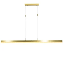 QAZQA Verstellbare Hängelampe Gold inkl. LED - Lamba