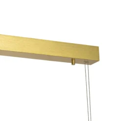 QAZQA Verstellbare Hängelampe Gold inkl. LED - Lamba