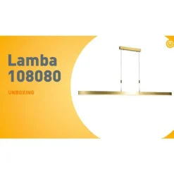 QAZQA Verstellbare Hängelampe Gold inkl. LED - Lamba