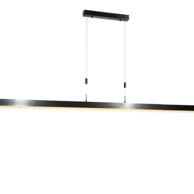 QAZQA Verstellbare Pendelleuchte Schwarz inkl. dimmbarer LED - Lamba