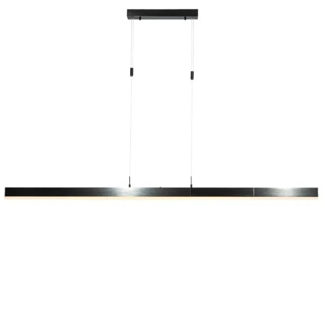 QAZQA Verstellbare Pendelleuchte Schwarz inkl. dimmbarer LED - Lamba