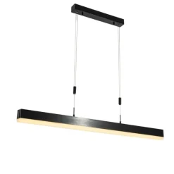 QAZQA Verstellbare Pendelleuchte Schwarz inkl. dimmbarer LED - Lamba