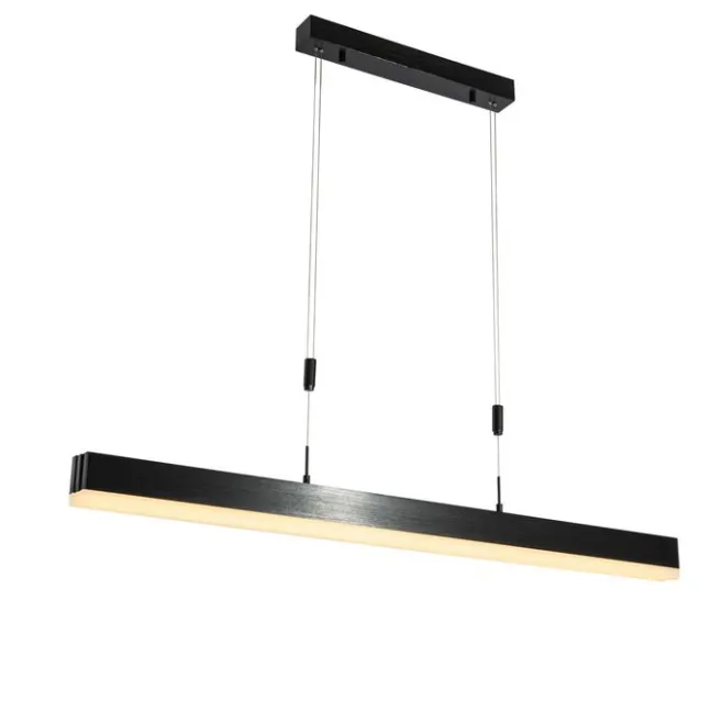 QAZQA Verstellbare Pendelleuchte Schwarz inkl. dimmbarer LED - Lamba