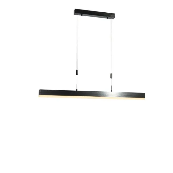 QAZQA Verstellbare Pendelleuchte Schwarz inkl. dimmbarer LED - Lamba