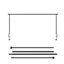 Newgarden Verstellbarer schwarzer Lichterkettenrahmen - Garland Lift