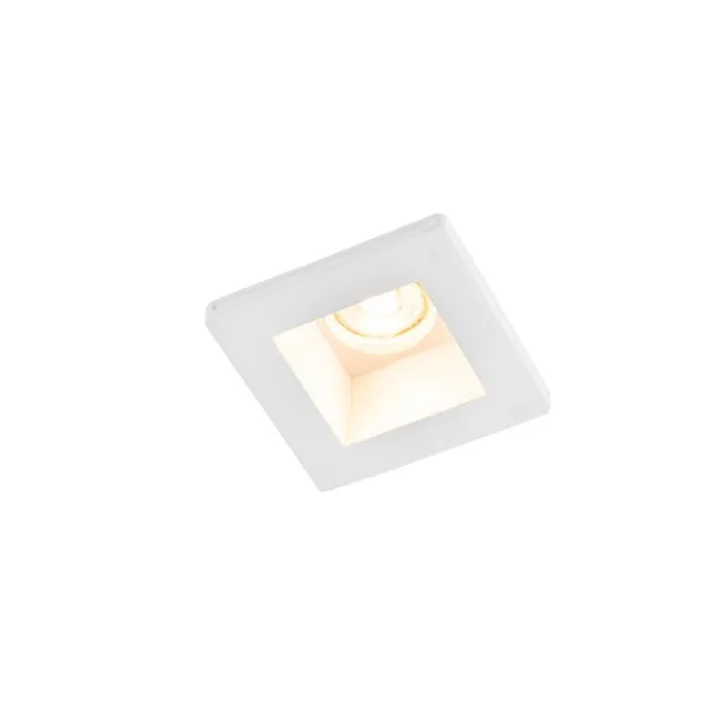 QAZQA Vertiefter Fleck weiß 12 cm quadratisch - Zigeunerstuck