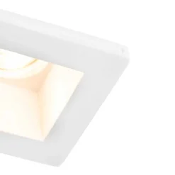 QAZQA Vertiefter Fleck weiß 12 cm quadratisch - Zigeunerstuck