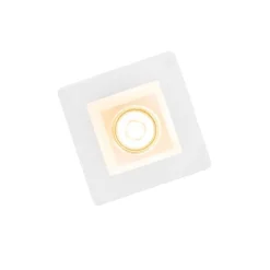 QAZQA Vertiefter Fleck weiß 12 cm quadratisch - Zigeunerstuck