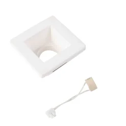 QAZQA Vertiefter Fleck weiß 12 cm quadratisch - Zigeunerstuck