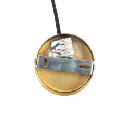 QAZQA Vintage Hängelampe Messing mit Rauchglas - Vidra