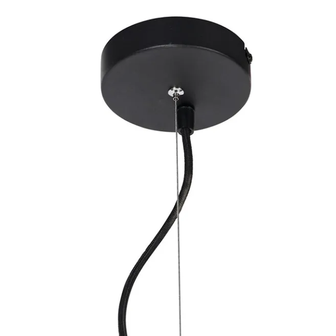 QAZQA Vintage Hängelampe schwarz mit Gold 60 cm - Emilienne Novo