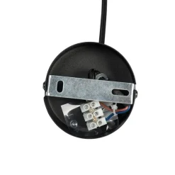 QAZQA Vintage Hängelampe schwarz mit Rauchglas - Vidra