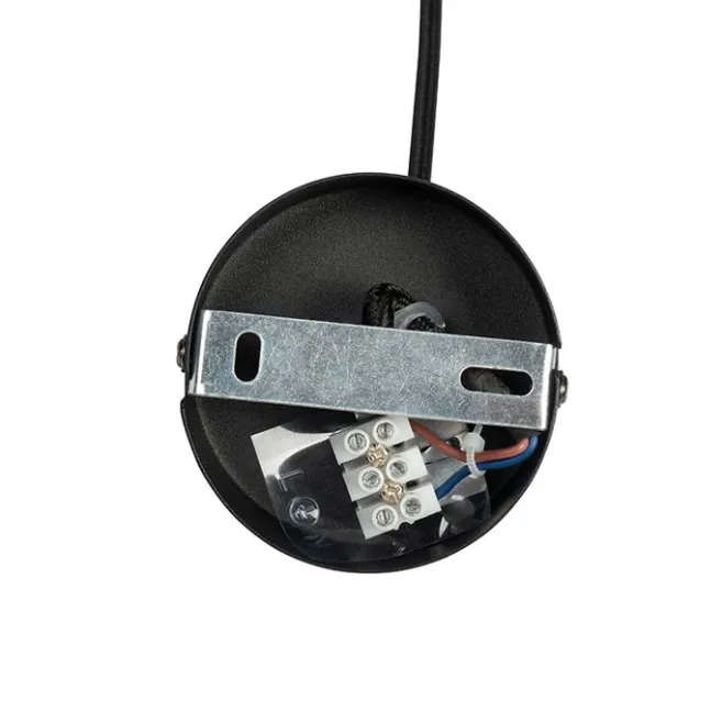 QAZQA Vintage Hängelampe schwarz mit Rauchglas - Vidra