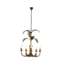 QAZQA Vintage Kronleuchter Gold 5-Licht - Botanica