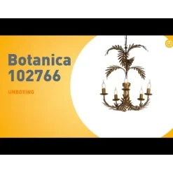 QAZQA Vintage Kronleuchter Gold 5-Licht - Botanica