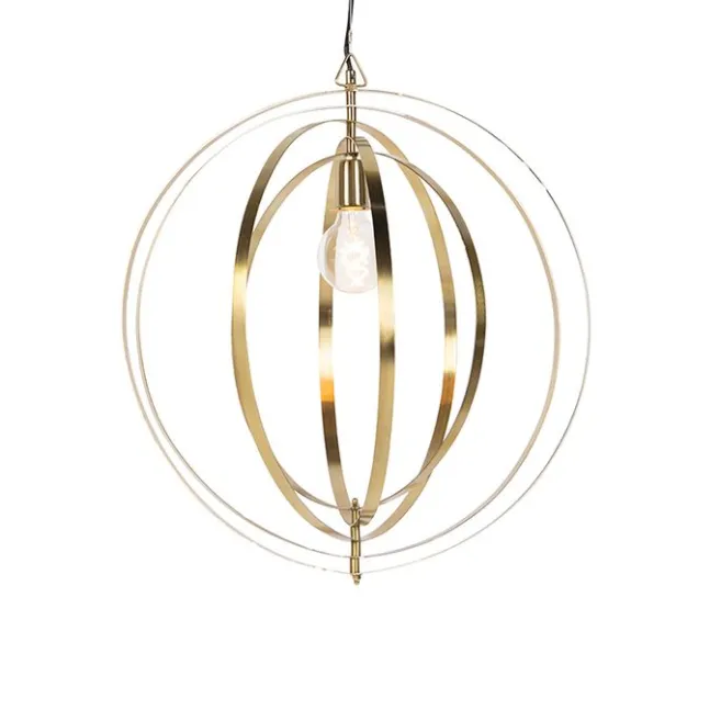 QAZQA Vintage Messing Drehbare Hängelampe - Rings