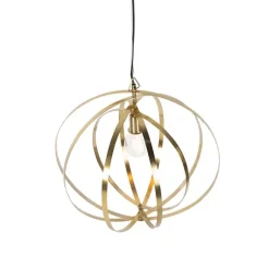 QAZQA Vintage Messing Drehbare Hängelampe - Rings