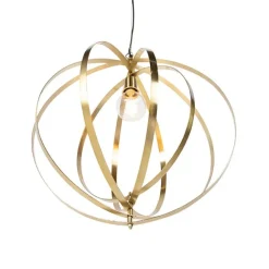 QAZQA Vintage Messing Drehbare Hängelampe - Rings