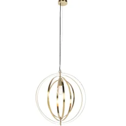 QAZQA Vintage Messing Drehbare Hängelampe - Rings