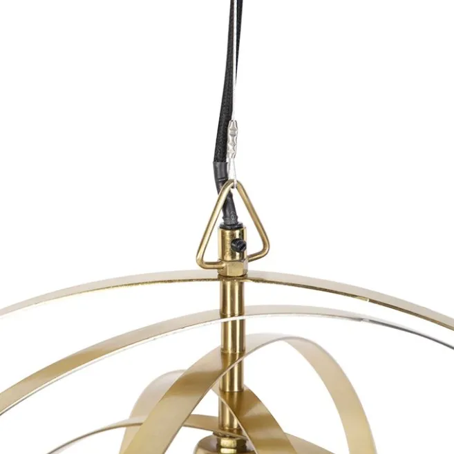 QAZQA Vintage Messing Drehbare Hängelampe - Rings