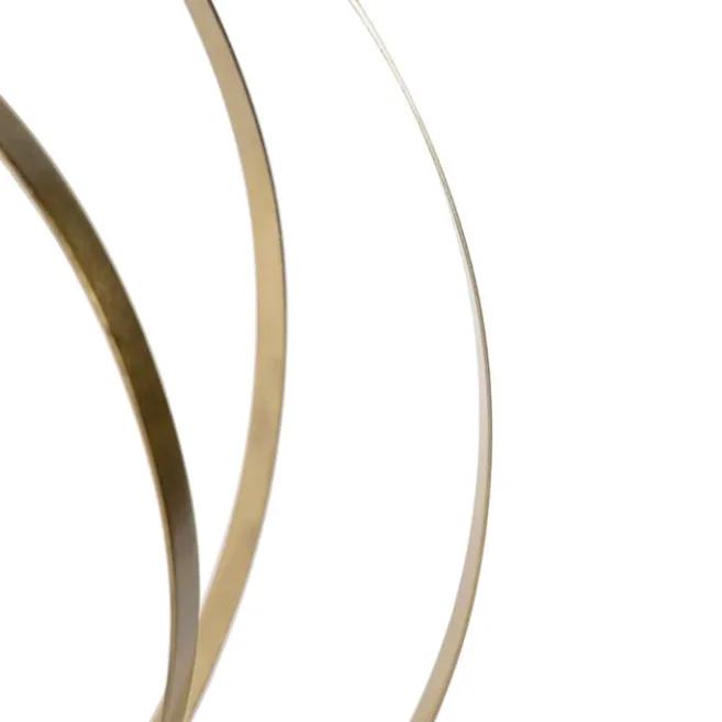 QAZQA Vintage Messing Drehbare Hängelampe - Rings