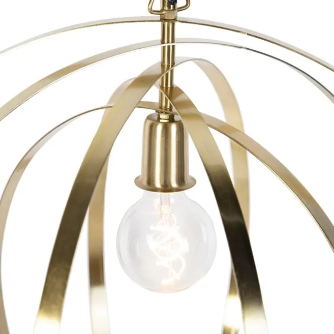 QAZQA Vintage Messing Drehbare Hängelampe - Rings