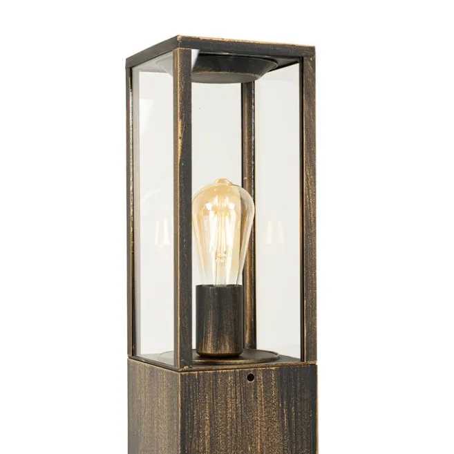 QAZQA Vintage Steh-Außenleuchte antikgold 80 cm IP44 - Charlois