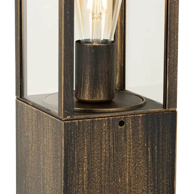 QAZQA Vintage Steh-Außenleuchte antikgold 80 cm IP44 - Charlois