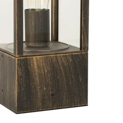 QAZQA Vintage Steh-Außenleuchte antikgold 40 cm IP44 - Charlois
