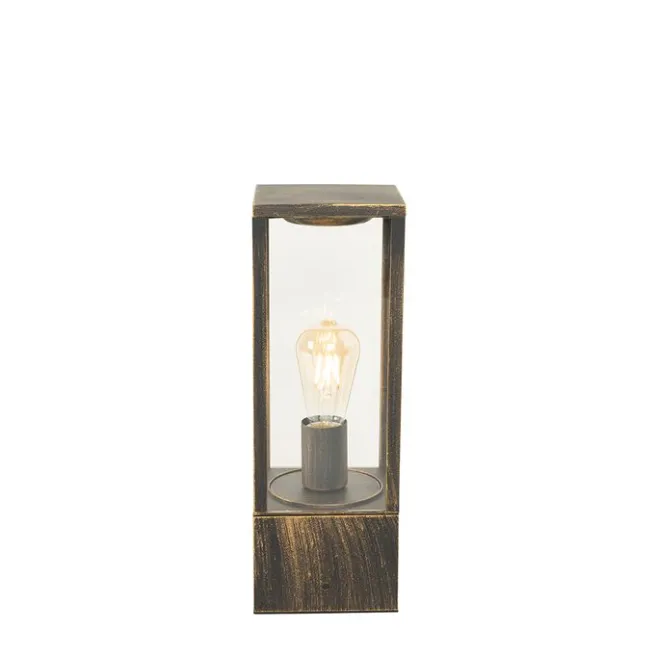 QAZQA Vintage Steh-Außenleuchte antikgold 40 cm IP44 - Charlois