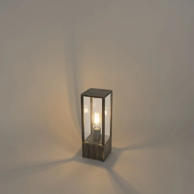 QAZQA Vintage Steh-Außenleuchte antikgold 40 cm IP44 - Charlois