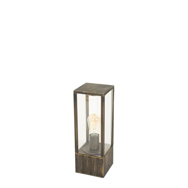QAZQA Vintage Steh-Außenleuchte antikgold 40 cm IP44 - Charlois