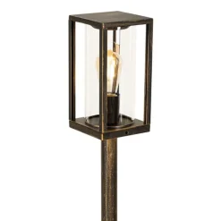 QAZQA Vintage stehende Außenlampe Antikgold 100 cm IP44 - Charlois