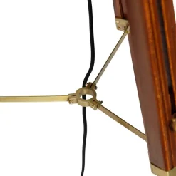 QAZQA Vintage Stehlampe Messingstativ - Cortin