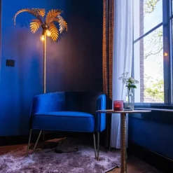 QAZQA Vintage Stehleuchte gold 2-flammig - Botanica