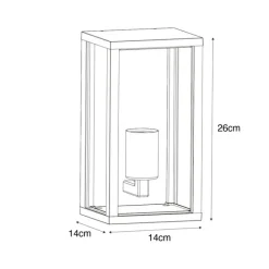 QAZQA Vintage Wandleuchte Antikgold 26 cm IP44 - Charlois