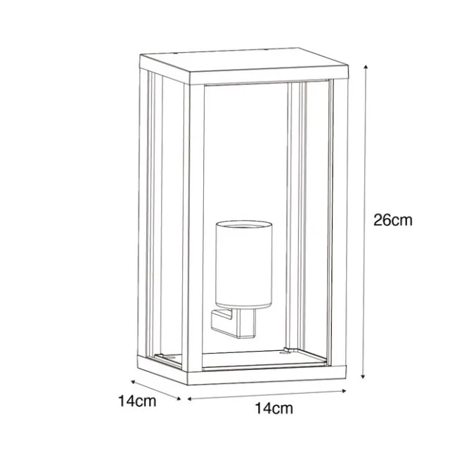 QAZQA Vintage Wandleuchte Antikgold 26 cm IP44 - Charlois