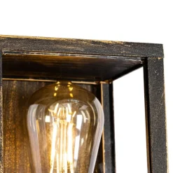 QAZQA Vintage Wandleuchte Antikgold 38 cm 2-flammig IP44 - Charlois