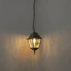 QAZQA Vintage-Hängelampe für den Außenbereich, antikgolden – Antigua