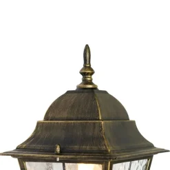 QAZQA Vintage-Wandlaterne für den Außenbereich, antikgolden – Antigua Up