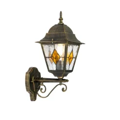 QAZQA Vintage-Wandlaterne für den Außenbereich, antikgolden – Antigua Up