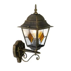 QAZQA Vintage-Wandlaterne für den Außenbereich, antikgolden – Antigua Up