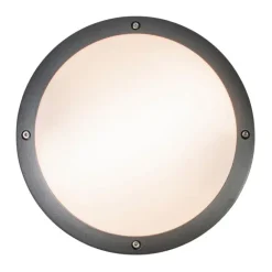 QAZQA Wand- und Deckenleuchte Dunkelgrau 2-flammig IP54 - Glow