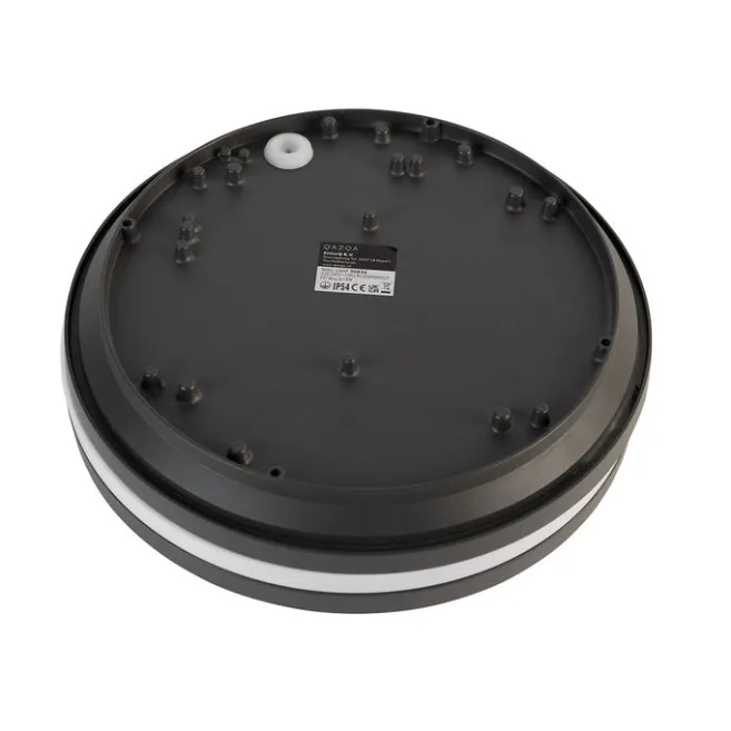 QAZQA Wand- und Deckenleuchte Dunkelgrau 2-flammig IP54 - Glow