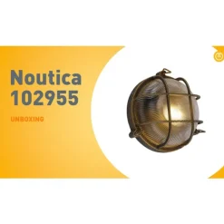 QAZQA Wand- und Deckenleuchte Gold / Messing rund IP44 - Noutica