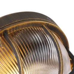 QAZQA Wand- und Deckenleuchte Gold / Messing rund IP44 - Noutica