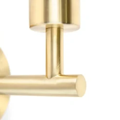 QAZQA Wandleuchte Gold mit Schalter 1 Licht - Combi